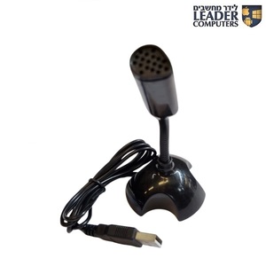 מיקרופון שולחני קטן למחשב מתחבר ב-USB