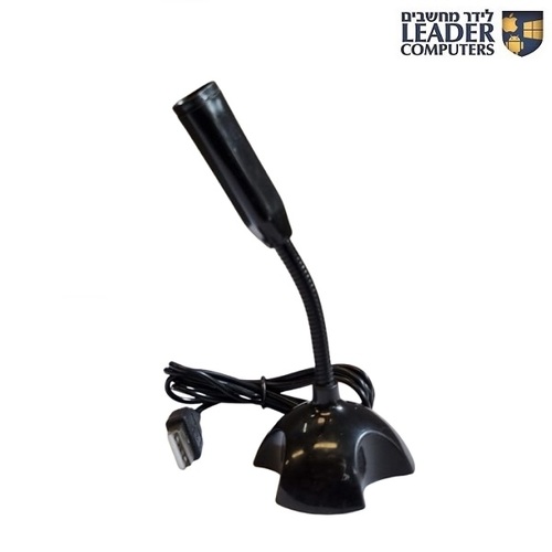 מיקרופון שולחני קטן למחשב מתחבר ב-USB