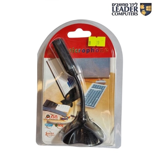 מיקרופון שולחני קטן למחשב מתחבר ב-USB