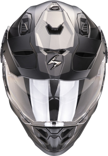 קסדה דו שימושית כסוף / שחור מט - SCORPION EXO ADF9000 AIR TRAIL
