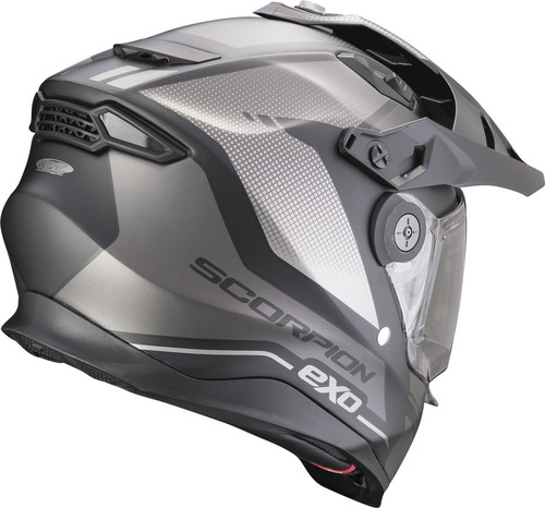 קסדה דו שימושית כסוף / שחור מט - SCORPION EXO ADF9000 AIR TRAIL