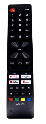 שלט מקורי לטלויזיה חכמה שארפ SHARP AQUOS SMART TV