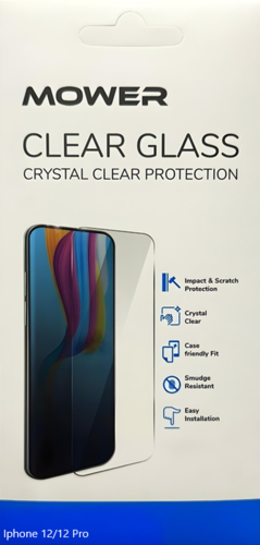 מגן זכוכית Mower Clear, ל- Iphone 12/12 Pro