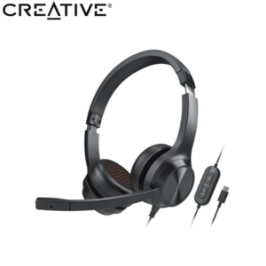 אוזניות קשת Creative HS-CHAT-USB, עם מיקרופון