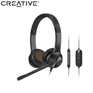 אוזניות קשת Creative HS-CHAT-USB, עם מיקרופון