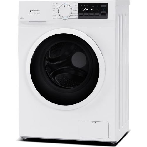 מכונת כביסה פתח חזית 10 ק"ג Electra EL1000 עם מנוע Inverter במהירות 1400 סל"ד - צבע לבן אחריות ע"י היבואן הרשמי אלקטרה