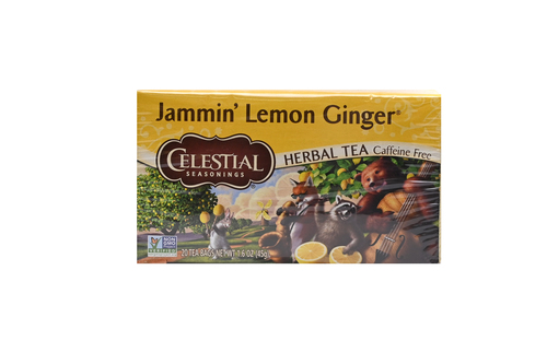 JAMMIN LEMON GINGER TEA תה צמחים לימון ג'ינג'ר - סלסטיאל 