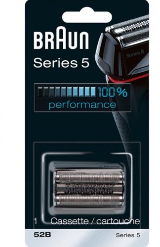 סכין גילוח למכונות גילוח בראון Braun Series 5 52B - צבע שחור