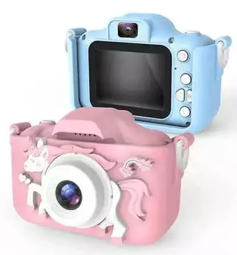 מצלמה לילדים עם תמונות ווידאו כרטיס זיכרון + כיסוי סיליקון