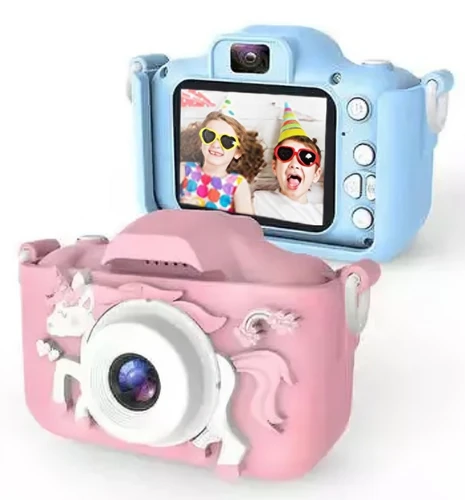 מצלמה לילדים עם תמונות ווידאו כרטיס זיכרון + כיסוי סיליקון