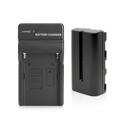 קיט סוללה ומטען חליפיים Sony NP-F550 + Charger DC-E8B