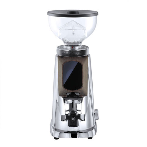 Fiorenzato Grinder AllGround Classic Chrome w/ Dark Oak