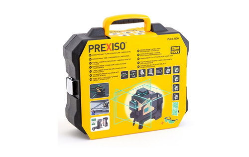 סט פלס לייזר ירוק 360 מעלות במזוודה PREXISO PLC3-360G