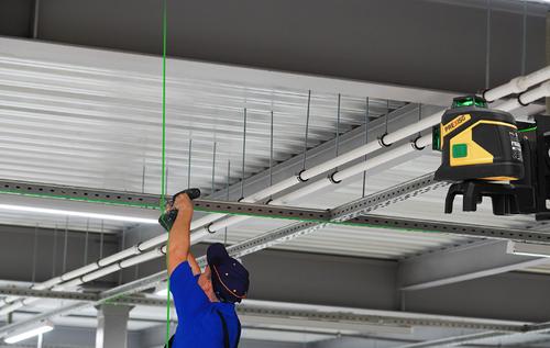סט פלס לייזר ירוק 360 מעלות במזוודה PREXISO PLC3-360G