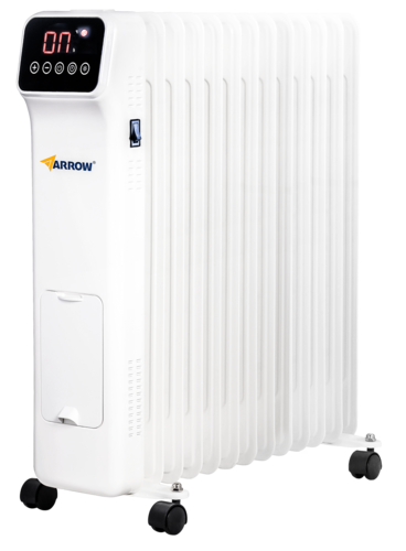 רדיאטור לחימום 13 צלעות עם מסך דיגיטלי + שלט   2600W ARROW 600702-007