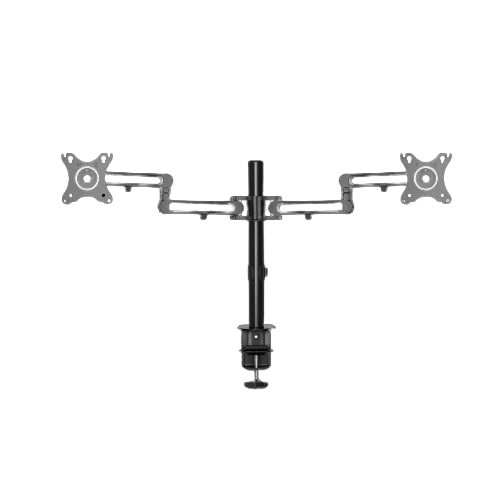 זרוע שולחנית מפרקית לשני מסכים LUMI LDT55-C024