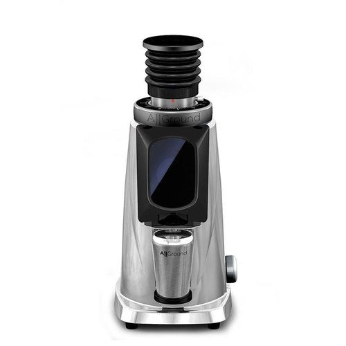 Fiorenzato Grinder AllGround ProBrew Single Dose Home Coffee Grinder - Chrome w/ Black 