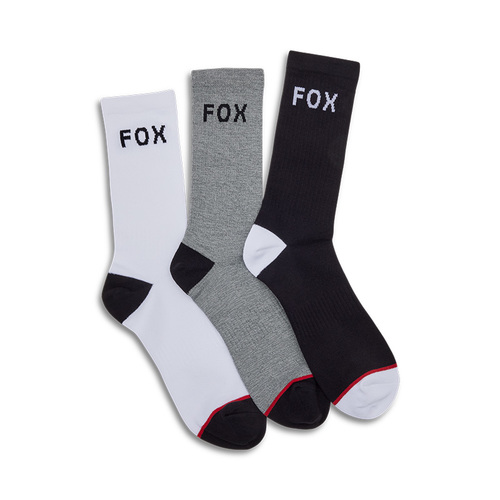 סט 3 גרבי רכיבה פוקס - FOX CREW SOCKS 3 PACK