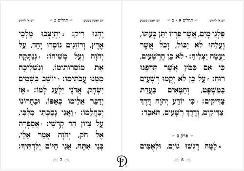 ספר תהילים נאוה תהלה כריכת עור עם פלקטה זהב (L)