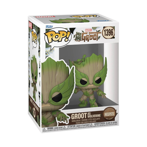 בובת פופ מארוול: אנחנו גרוט - גרוט כוולברן -  Funko POP! Marvel: We Are Groot - Groot as Wolverine #1396