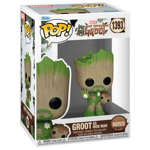 בובת פופ מארוול: אנחנו גרוט - גרוט כאיירון-מן - Funko POP! Marvel: We Are Groot - Groot as Iron-Man #1393
