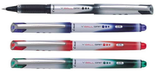  עט רולר פיילוט גריפ PILOT V-Ball Grip עובי 0.5