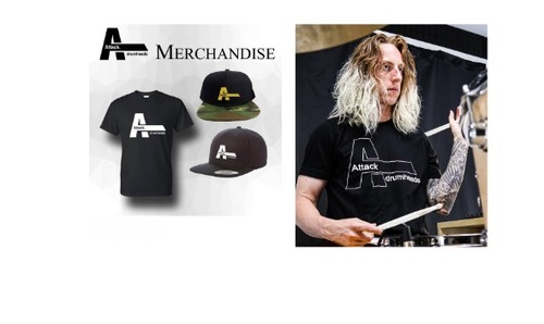 חולצה ממותגת בצבע שחור SH-10 מבית ATTACK