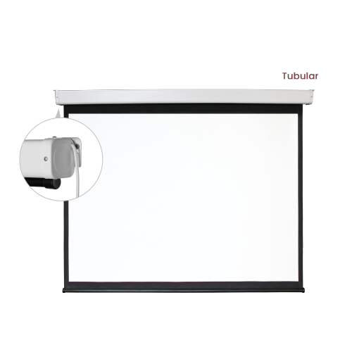 מסך גלילה חשמלי למקרן 3 מ' + שלט ESAC150 LUMI