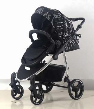 עגלת תינוק משולבת  VAGON PREMIUM צבע:SILVER סל שכיבה + טיולון  