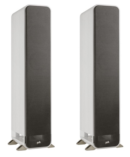 זוג רמקולים רצפתיים מבית Polk audio דגם SIGNATURE S55e צבע לבן בלבד !!!