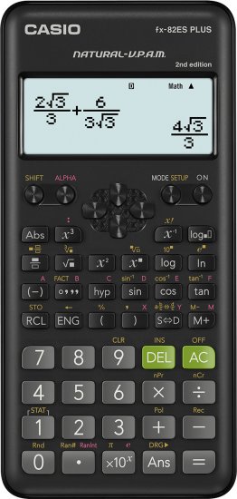 מחשבון מדעי CASIO FX-82ES PLUS (דגם  second edition)