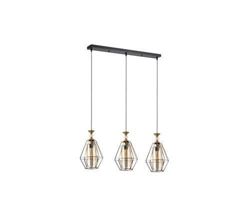 3 תלוי עתיק על בסיס E27 3X 3X60W