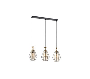3 תלוי עתיק על בסיס E27 3X 3X60W