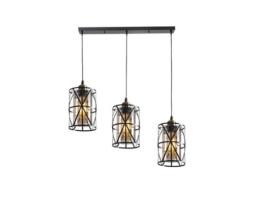 3 תלוי עתיק על בסיס E27 3X60W