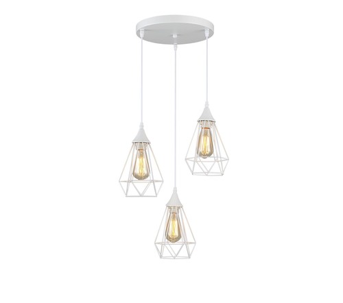 3 תלוי לבן עתיק על בסיס E27 3X40W