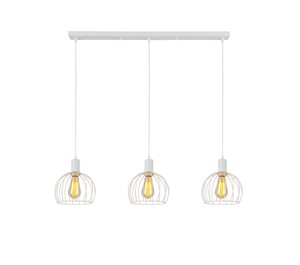 3 תלוי לבן עתיק על בסיס E27 3X40W