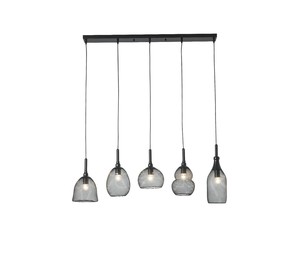 5 תלוי שחור עתיק על בסיס E27 5X60W