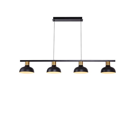 4 תלוי  שחור+פליז על בסיס 4X60W