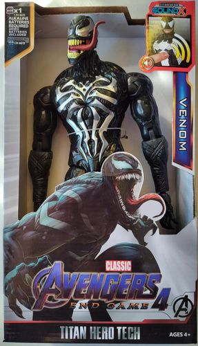 דמות ונום Venom שחור בגובה 30 ס