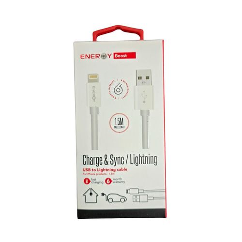 כבל סנכרון וטעינה Energy Boost USB-Lightning