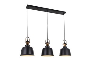 3 תלוי שחור עתיק E27 3X40W