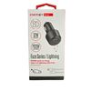 ראש מטען כפול לרכב עם כבל Energy Fuze 32W TYPE C-Lightning