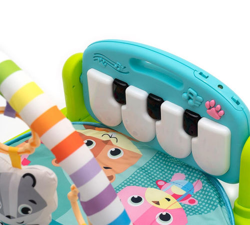 משטח פעילות מוזיקאלי עם פסנתר וחיבור Bluetooth - צבעוני