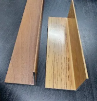 זווית אלומיניום דמוי עץ