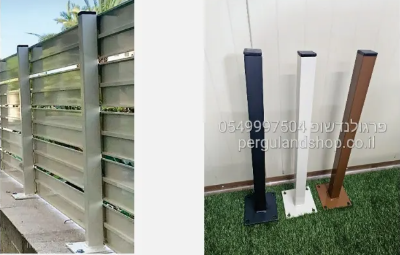 עמוד ברזל מגלוון וצבוע יסוד בתנור 40*40 מ