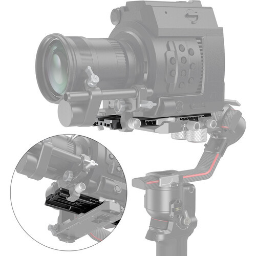 SmallRig Extended 3031B Quick Release Plate for DJI RS 2 / Ronin-S / RS 3 / RS 3 Pro 