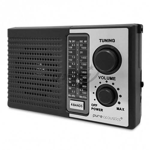 Pure Acoustics רדיו נייד FM/AM עם סוללה נטענת RD30
