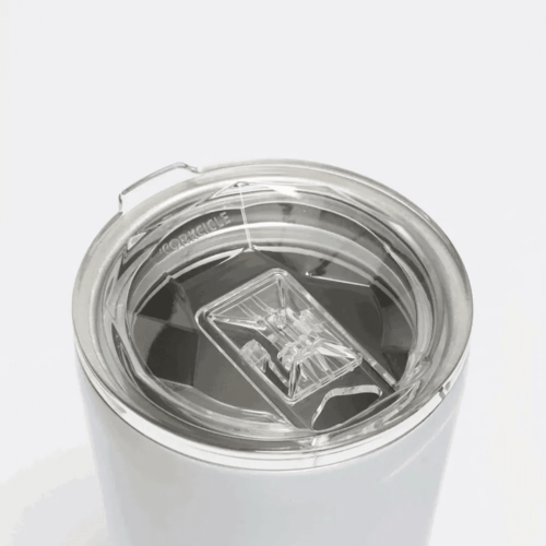 כוס מתכת 475ML פרחוני קרם