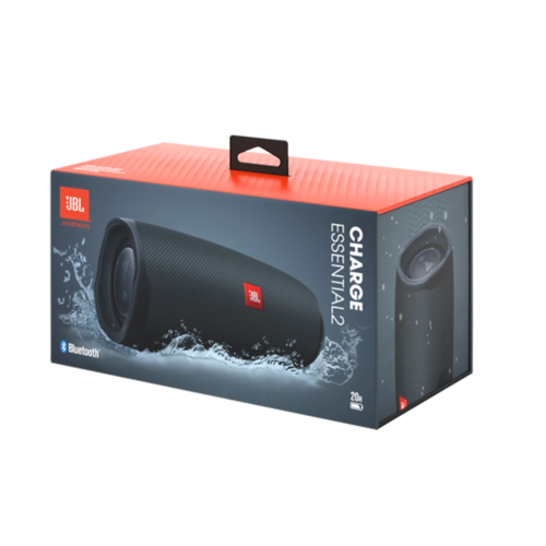 ‏רמקול נייד JBL Charge Essential 2 שחור (יבואן רשמי)