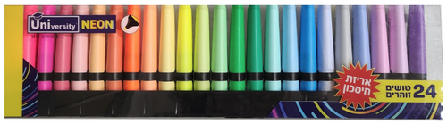  סט 24 טושי הדגשה זוהרים NEON
